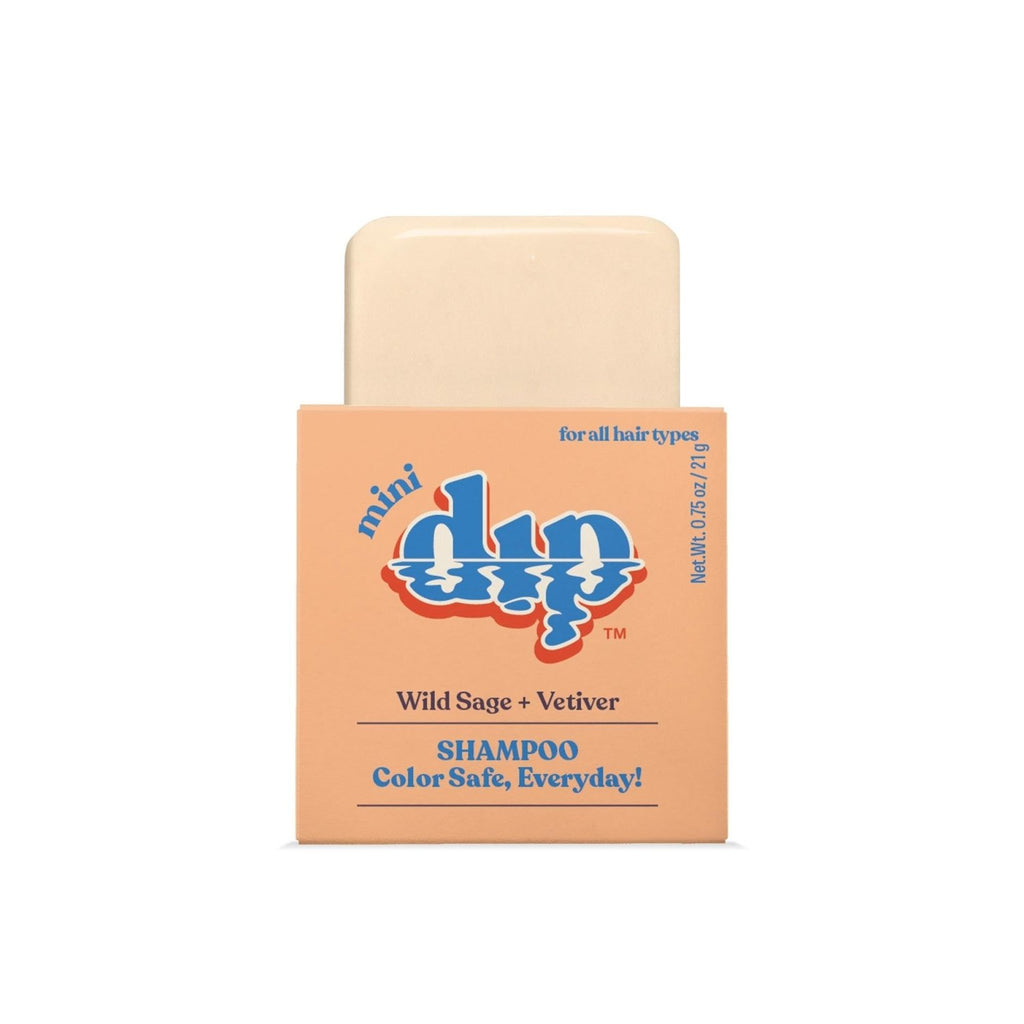 Mini Dip Shampoo Bar: Color Safe, Everyday - Wild Sage & Vetiver - Poppy & Vine