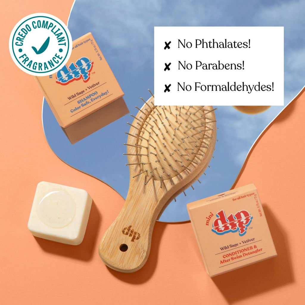 Mini Dip Shampoo Bar: Color Safe, Everyday - Wild Sage & Vetiver - Poppy & Vine
