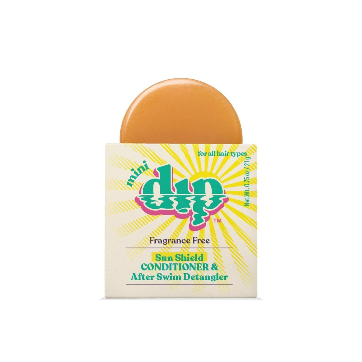 Mini Dip Sun Shield: Conditioner Bar & After Swim Detangler Fragrance Free - Poppy & Vine