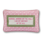Mirror Mirror Needlepoint Pillow - Poppy & Vine