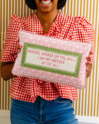 Mirror Mirror Needlepoint Pillow - Poppy & Vine
