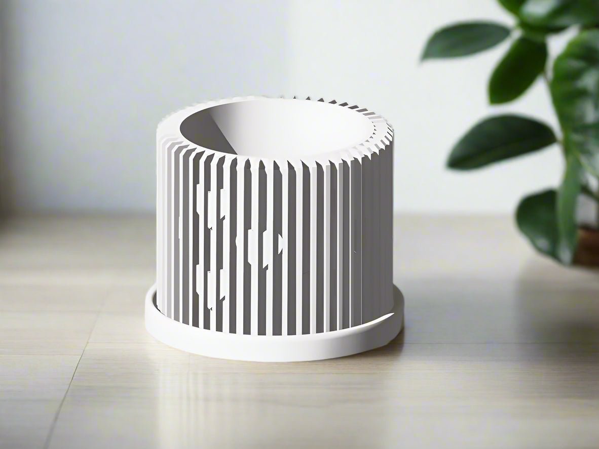 Modern Heart-Shaped Planter with Drainage & Saucer – Unique Valentine’s Day Gift for Plant Lovers, 3d Printed Planter Home Hosting Decor, - Poppy & Vine