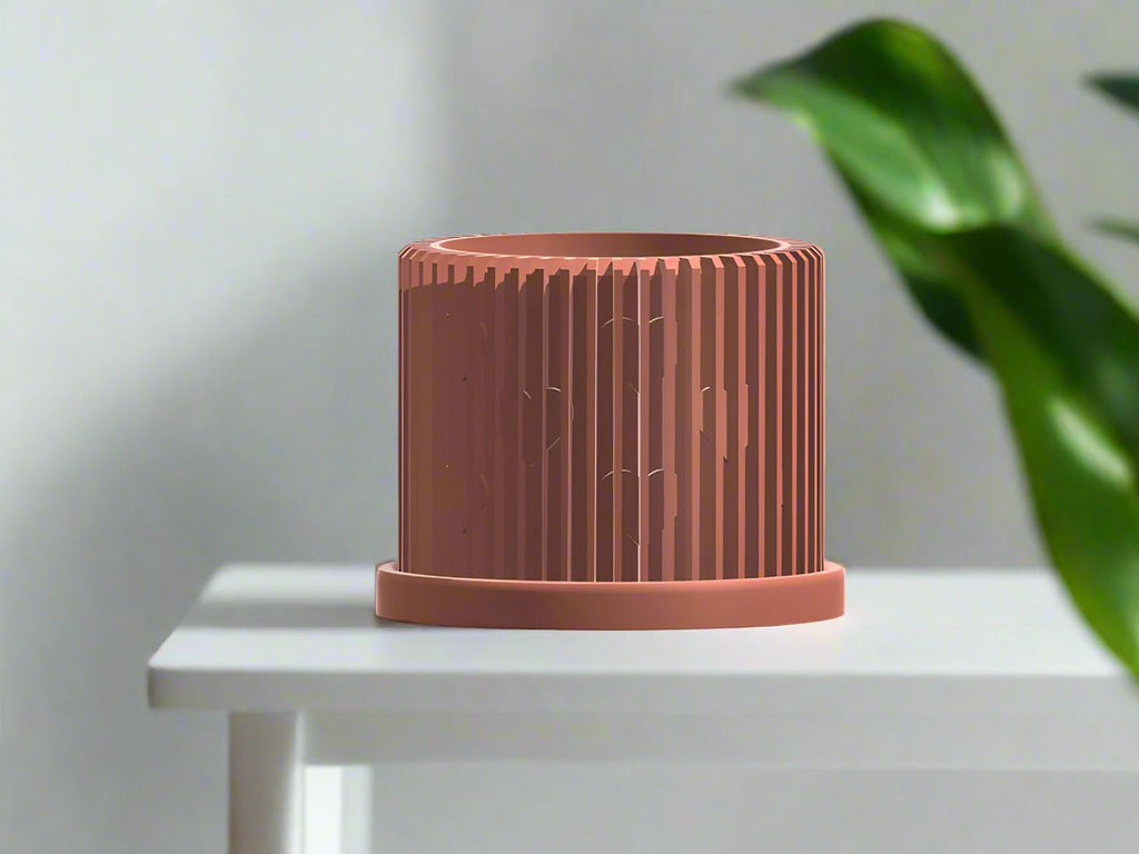 Modern Heart-Shaped Planter with Drainage & Saucer – Unique Valentine’s Day Gift for Plant Lovers, 3d Printed Planter Home Hosting Decor, - Poppy & Vine