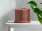 Modern Heart-Shaped Planter with Drainage & Saucer – Unique Valentine’s Day Gift for Plant Lovers, 3d Printed Planter Home Hosting Decor, - Poppy & Vine