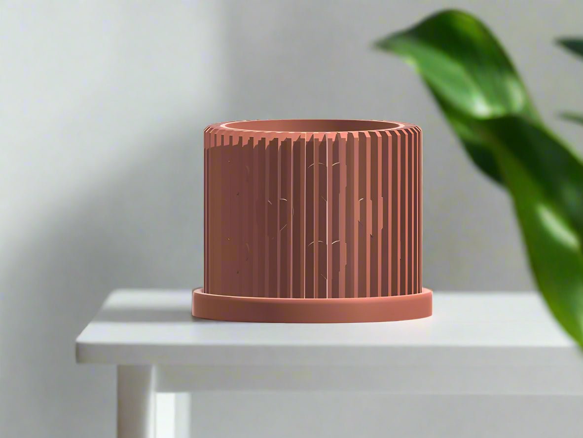 Modern Heart-Shaped Planter with Drainage & Saucer – Unique Valentine’s Day Gift for Plant Lovers, 3d Printed Planter Home Hosting Decor, - Poppy & Vine