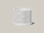 Modern Heart-Shaped Planter with Drainage & Saucer – Unique Valentine’s Day Gift for Plant Lovers, 3d Printed Planter Home Hosting Decor, - Poppy & Vine