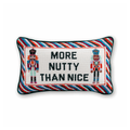 More Nutty Needlepoint Pillow - Poppy & Vine