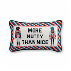 More Nutty Needlepoint Pillow - Poppy & Vine