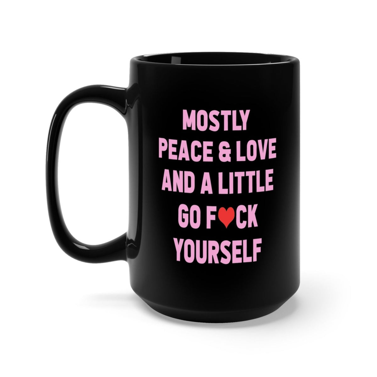 Mostly Peace Love Mug - Poppy & Vine
