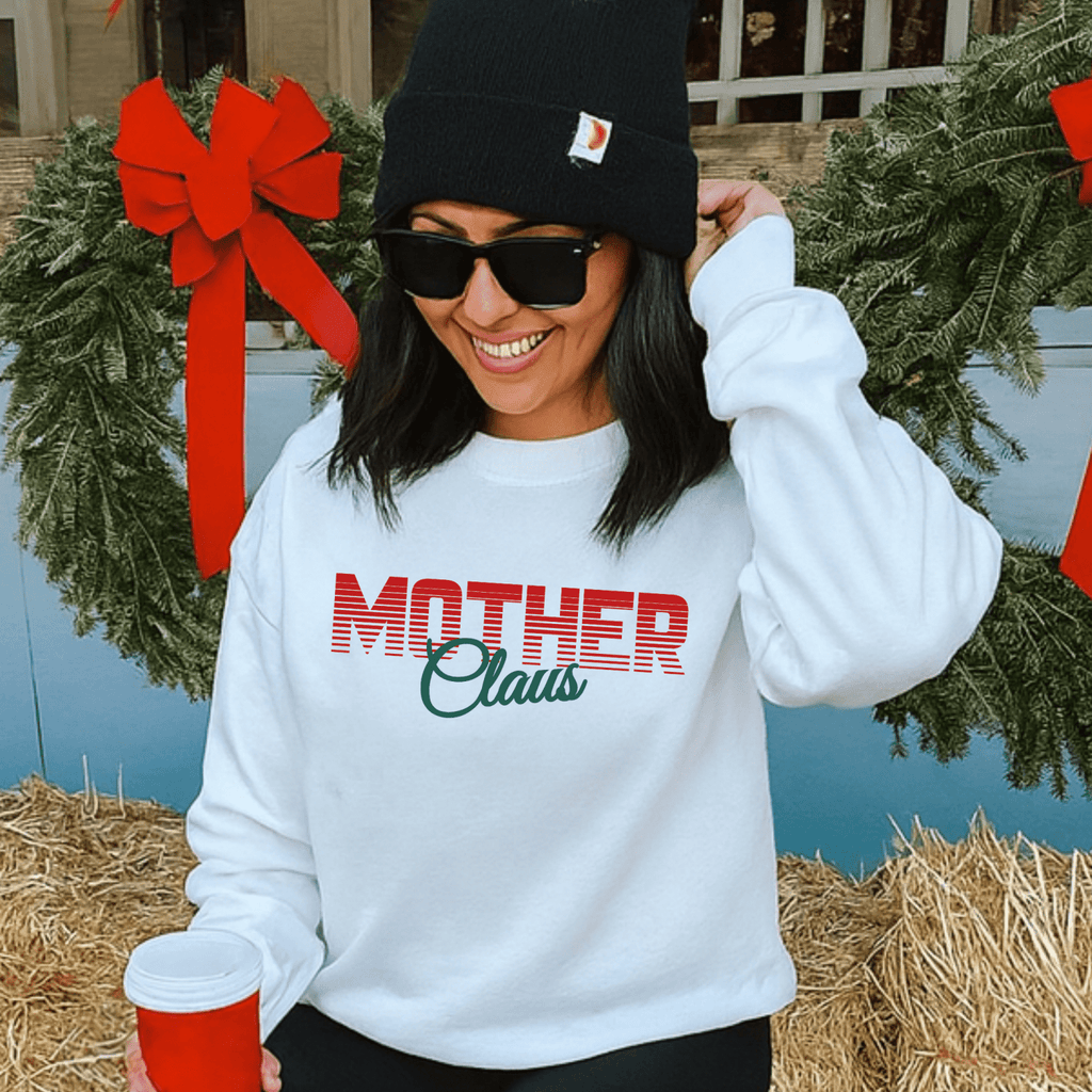 Mother Claus Christmas Sweatshirt | Festive Holiday Mom Crewneck - Poppy & Vine