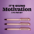 Motivation to be Rich & Famous Pen Set - Poppy & Vine
