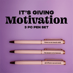 Motivation to be Rich & Famous Pen Set - Poppy & Vine