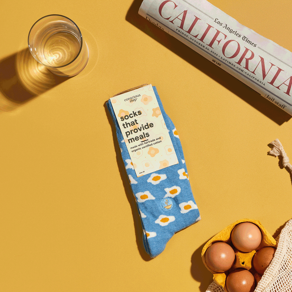 Socks that Provide Meals Conscious Step