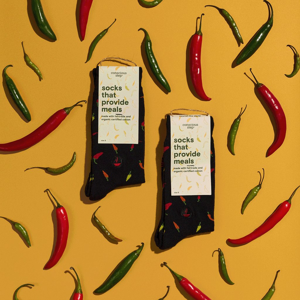 Socks that Provide Meals Conscious Step