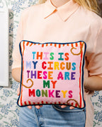 My Circus Needlepoint Pillow - Poppy & Vine