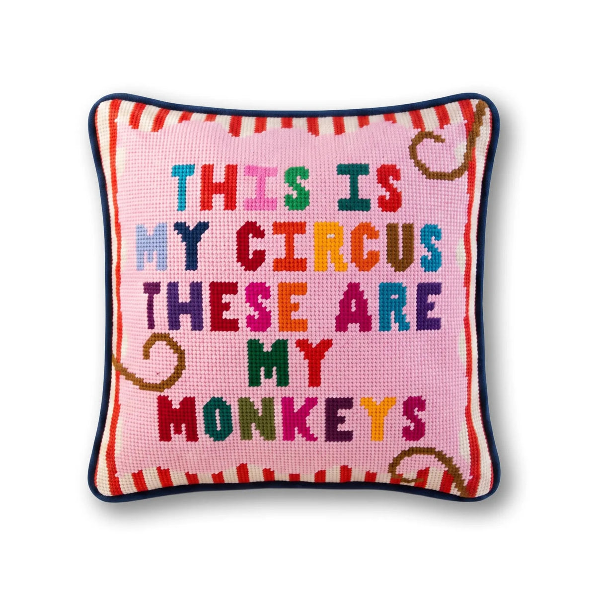 My Circus Needlepoint Pillow - Poppy & Vine