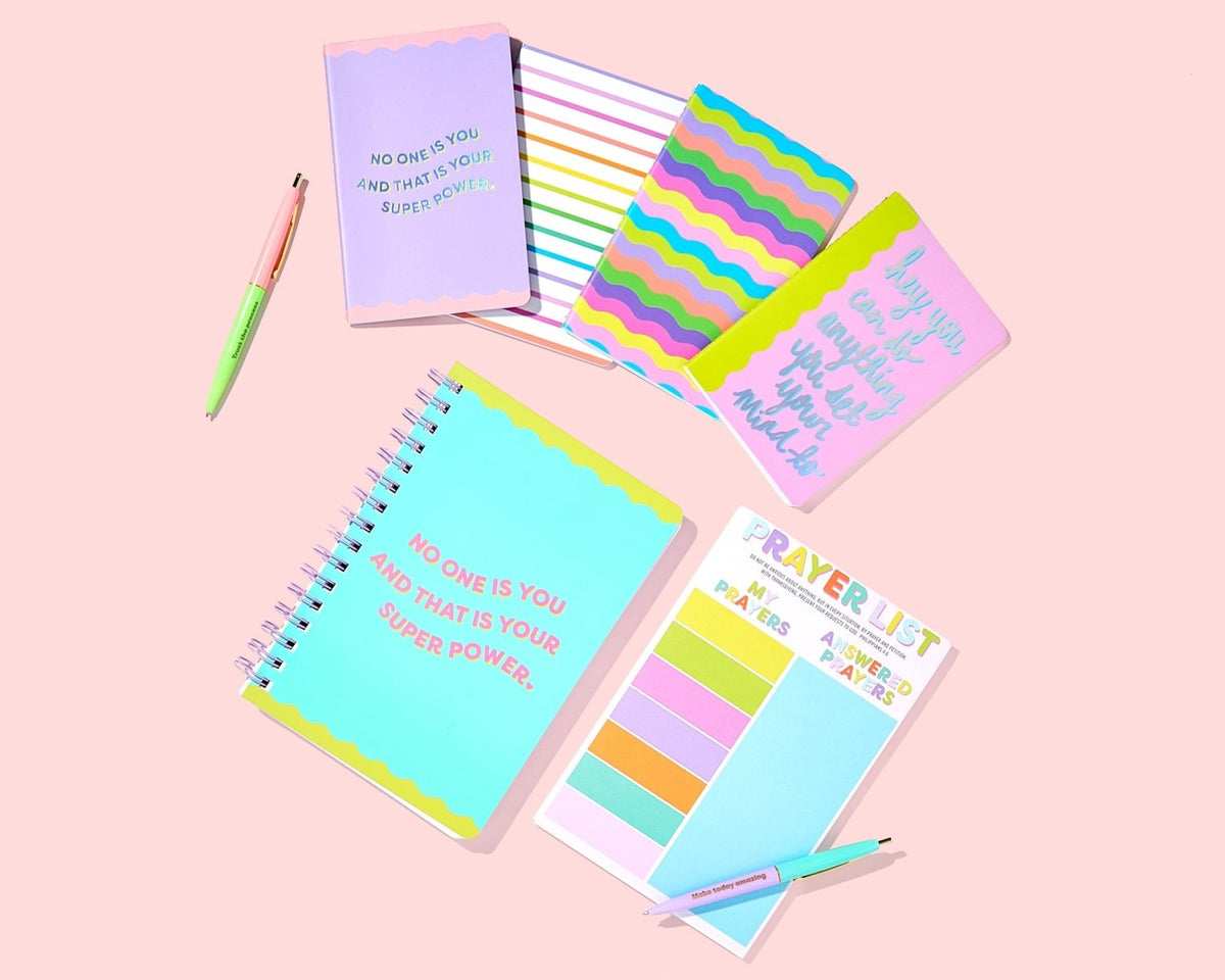 Neon Mini Notebook Set - Poppy & Vine