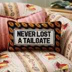 Never Lost A Tailgate Needlepoint Pillow - Poppy & Vine