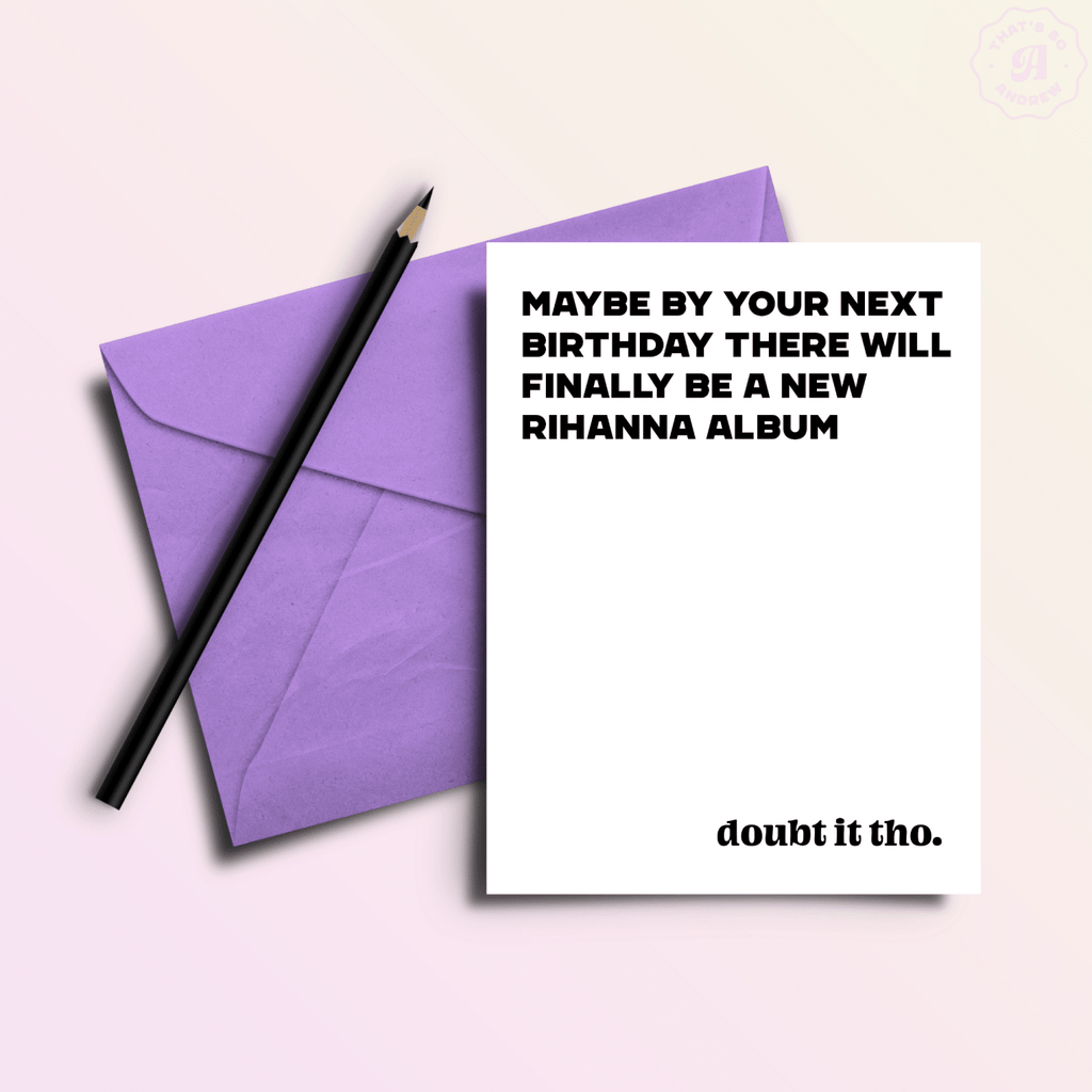 New Riri Album | Funny Birthday Greeting Card - Poppy & Vine