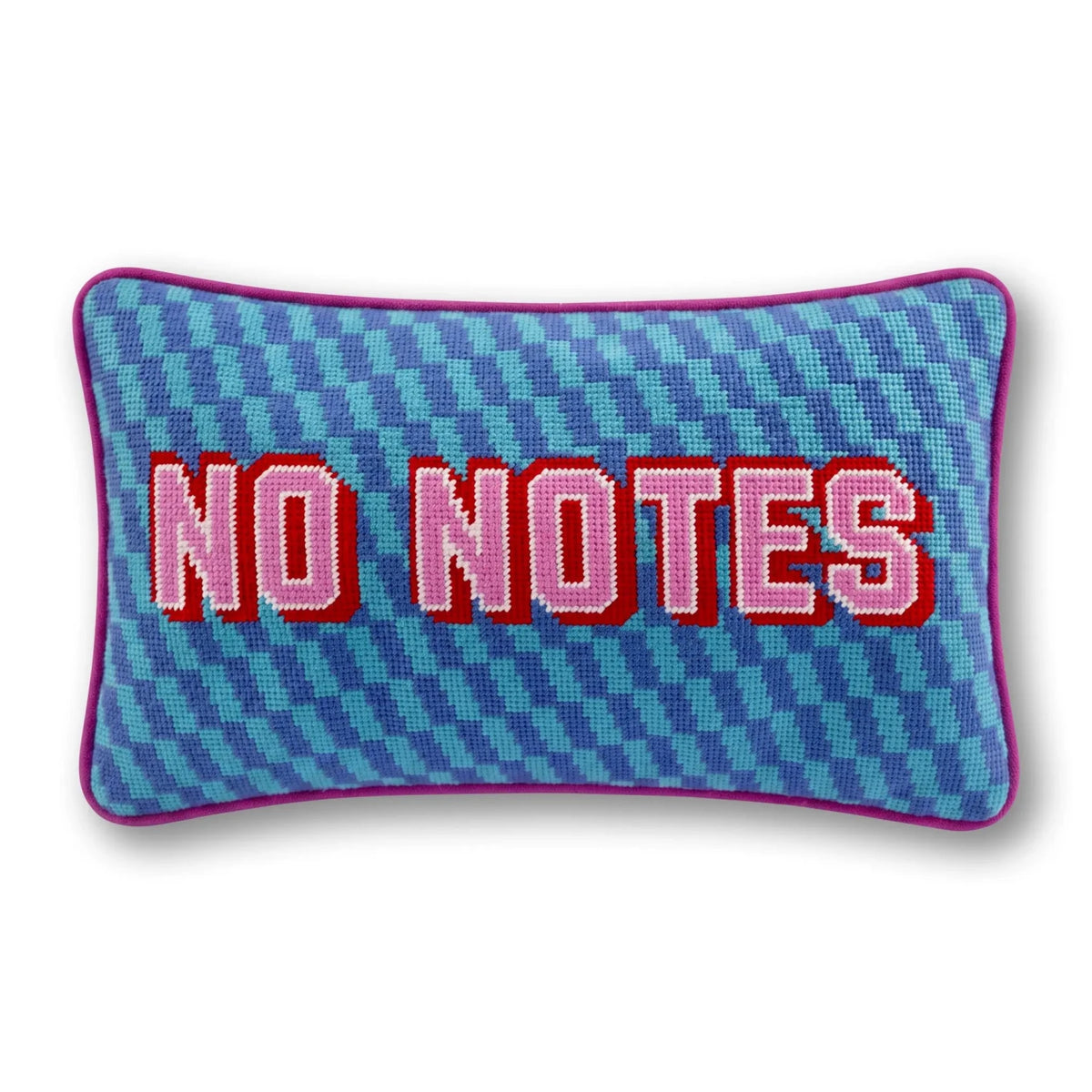 No Notes Needlepoint Pillow - Poppy & Vine