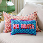 No Notes Needlepoint Pillow - Poppy & Vine