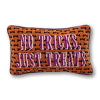 No Tricks Needlepoint Pillow - Poppy & Vine