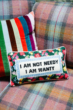 Not Needy Needlepoint Pillow - Poppy & Vine