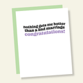 Nothing Hotter Than a 2nd Marriage Funny Wedding Day Card - Poppy & Vine