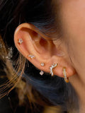 Novaé 18K Gold Non-Tarnish CZ Mix Earring Set - Poppy & Vine