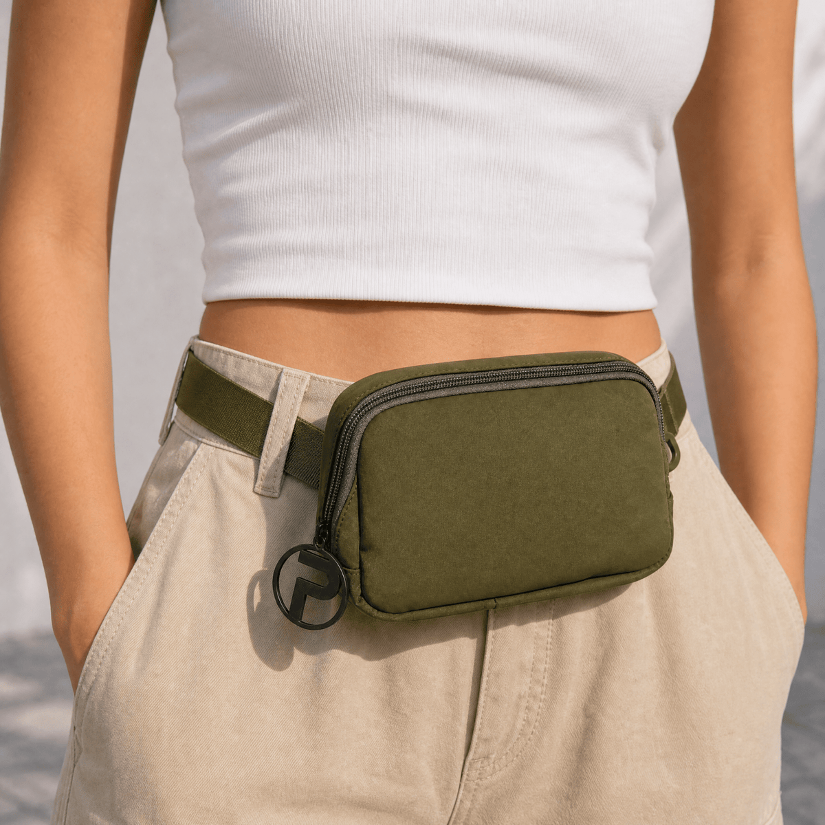 Olive Belt Bag | Fanny Pack Cross Body Bag - Poppy & Vine