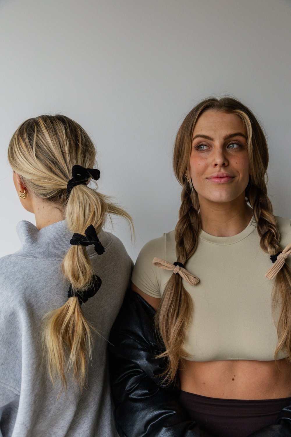 OVERSIZED BOW SLICK BACK PONYTAILS (PACK OF 3) - Poppy & Vine