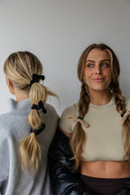 OVERSIZED BOW SLICK BACK PONYTAILS (PACK OF 3) - Poppy & Vine