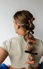 OVERSIZED BOW SLICK BACK PONYTAILS (PACK OF 3) - Poppy & Vine
