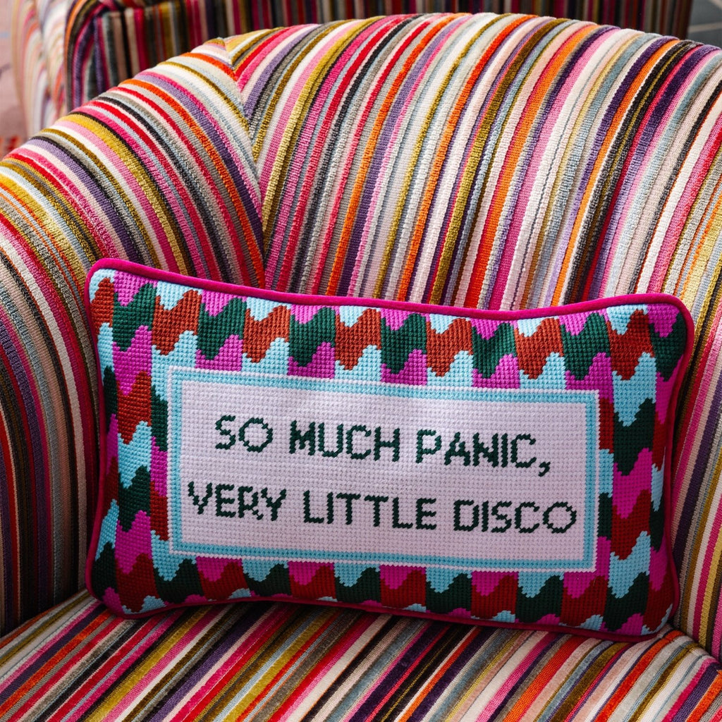 Panic at the Disco Needlepoint Pillow - Poppy & Vine