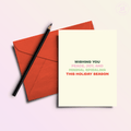 Peace Joy & Minimal Spiraling | Funny Holiday & Christmas Greeting Card - Poppy & Vine