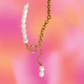 Pearl and Chain Necklace - Poppy & Vine