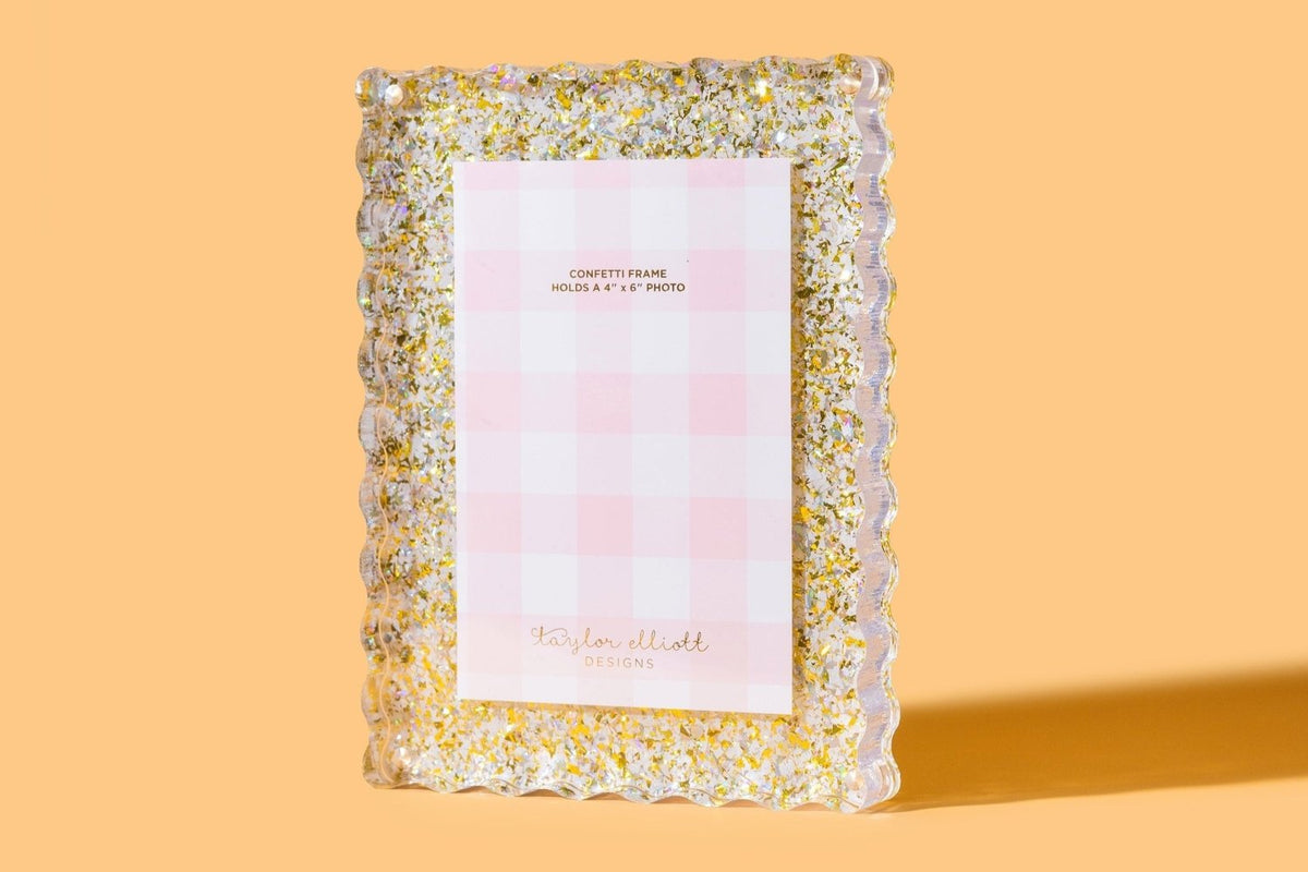 Pearl Confetti Frame - Medium - Poppy & Vine