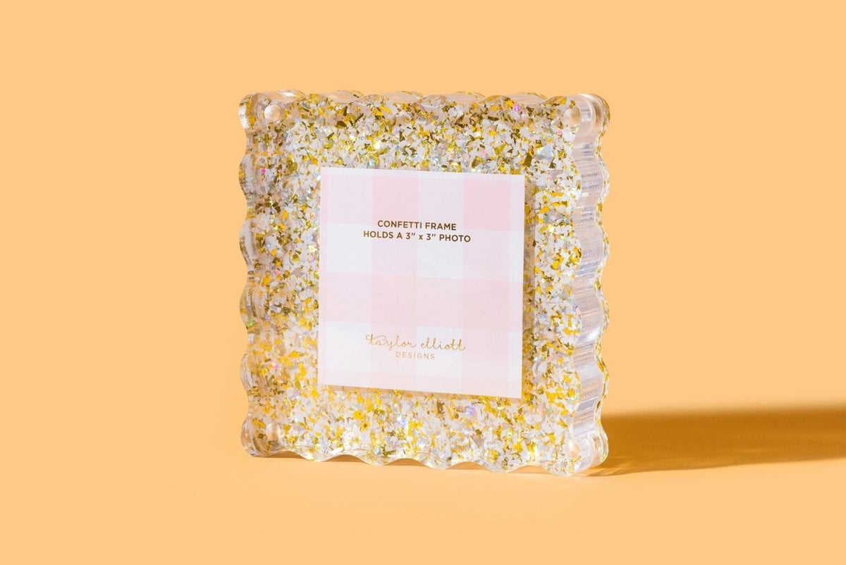 Pearl Confetti Frame - Small - Poppy & Vine