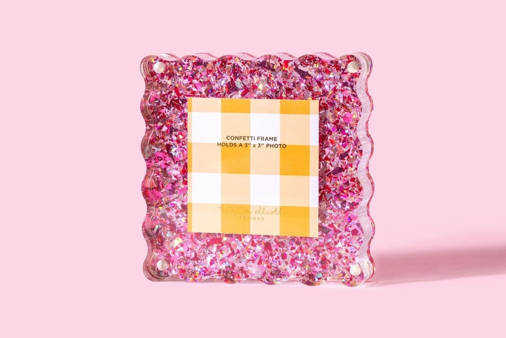 Pink Confetti Frame - Small - Poppy & Vine