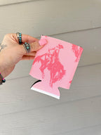 Pink Cowboy Koozie (2 sizes) - Poppy & Vine