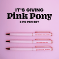 Pink Pony Pen Set - Poppy & Vine