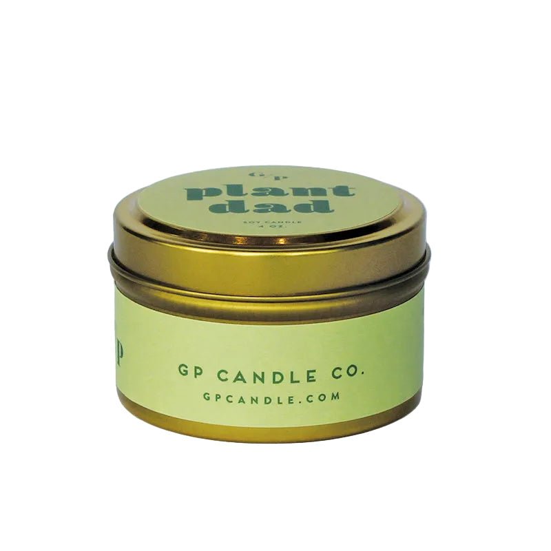 Plant Dad 4 oz. Candle Tin - Poppy & Vine