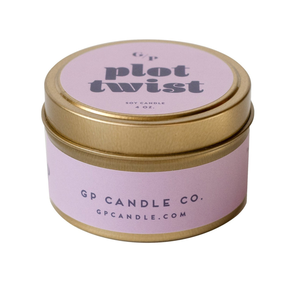 Plot Twist 4 oz. Just Because Candle Tin - Poppy & Vine
