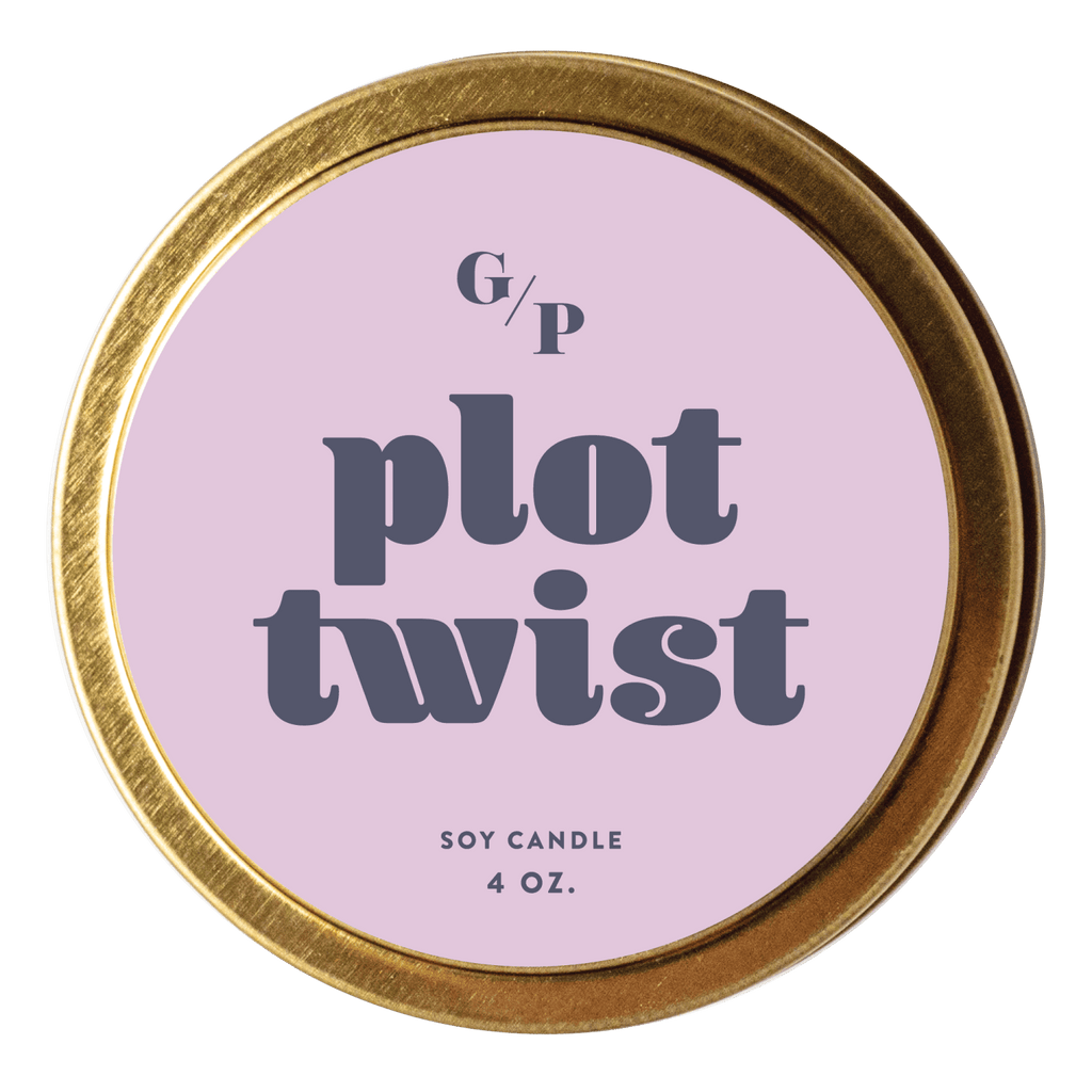 Plot Twist 4 oz. Just Because Candle Tin - Poppy & Vine