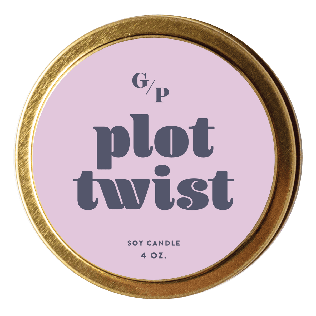 Plot Twist 4 oz. Just Because Candle Tin - Poppy & Vine