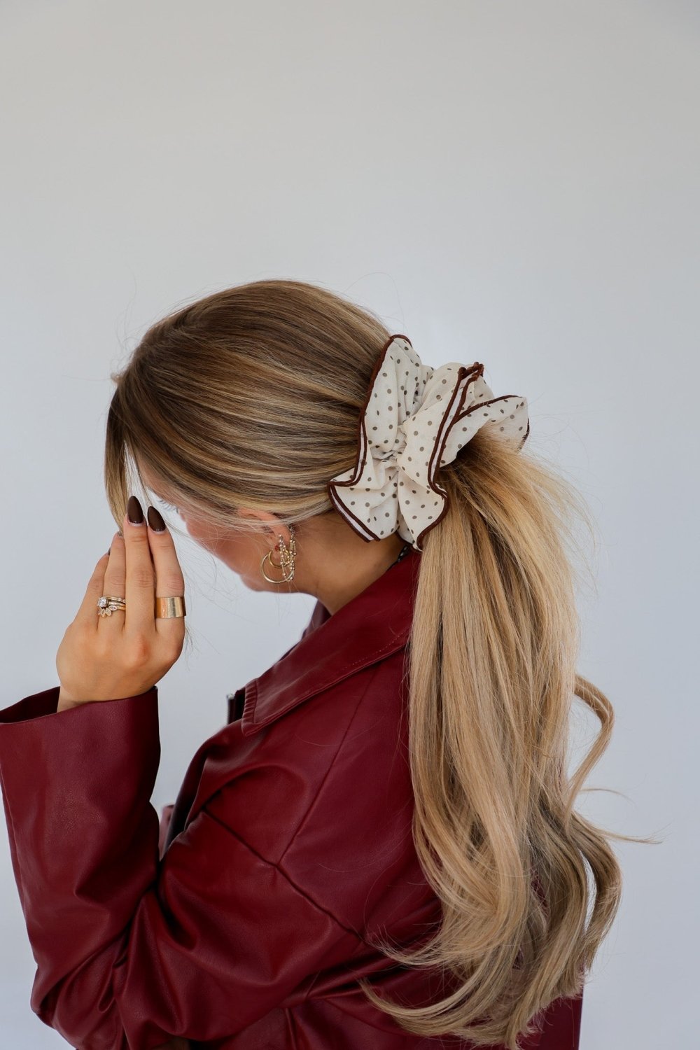 POLKA DOT CORSET SCRUNCHIE - Poppy & Vine