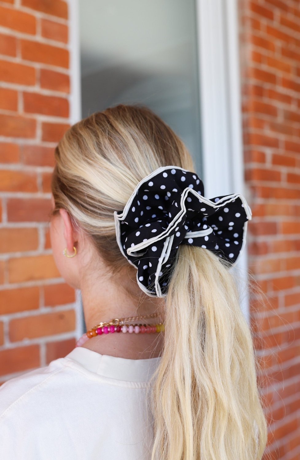 POLKA DOT CORSET SCRUNCHIE - Poppy & Vine