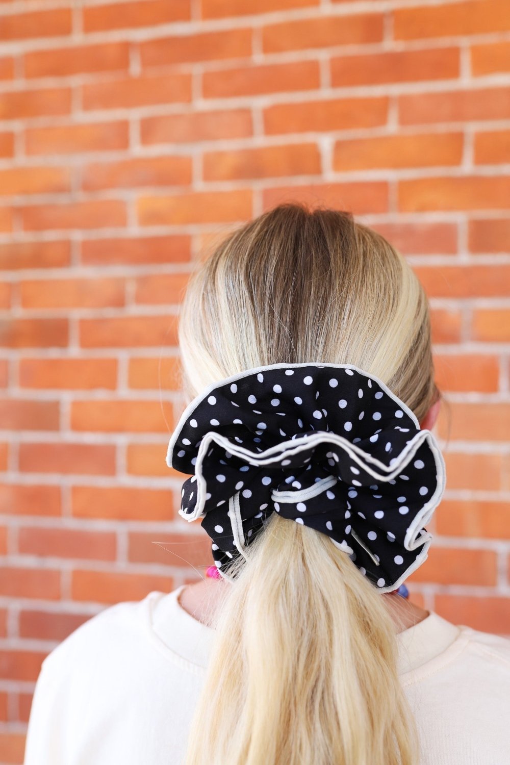 POLKA DOT CORSET SCRUNCHIE - Poppy & Vine