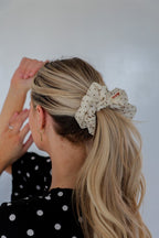 POLKA DOT OVERSIZED SCRUNCHIE - Poppy & Vine