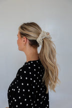 POLKA DOT OVERSIZED SCRUNCHIE - Poppy & Vine